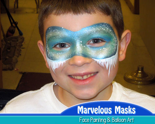 Jack Frost Mask Christmas Face Art