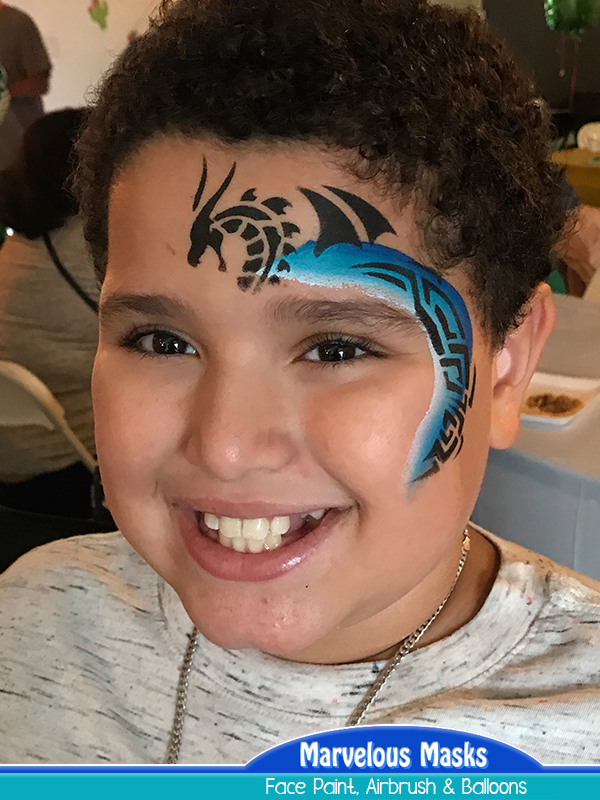 Tribal Dragon Face Paint