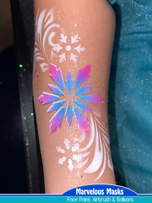 Snowflake Airbrush Tattoo