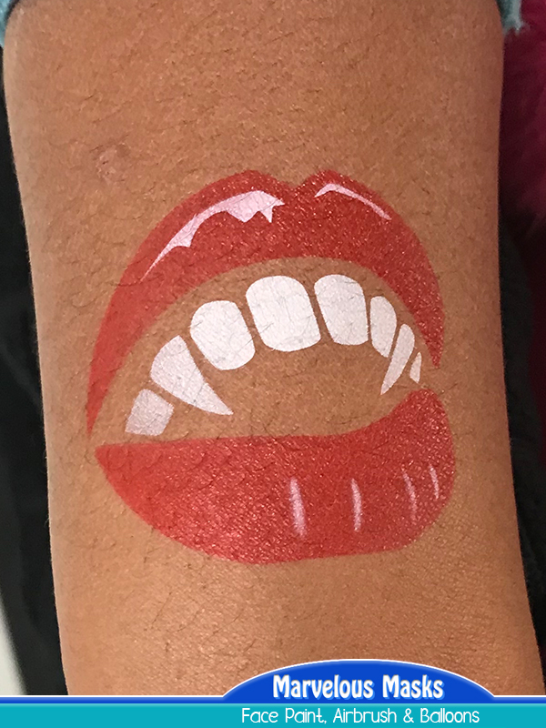 Vampire Bite Airbrush Tattoo