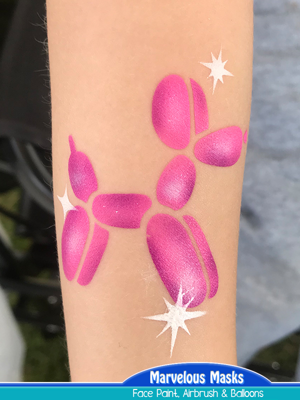 Balloon Dog Airbrush Tattoo