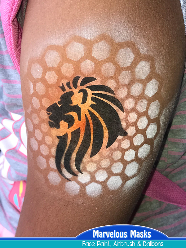 Lion Airbrush Tattoo