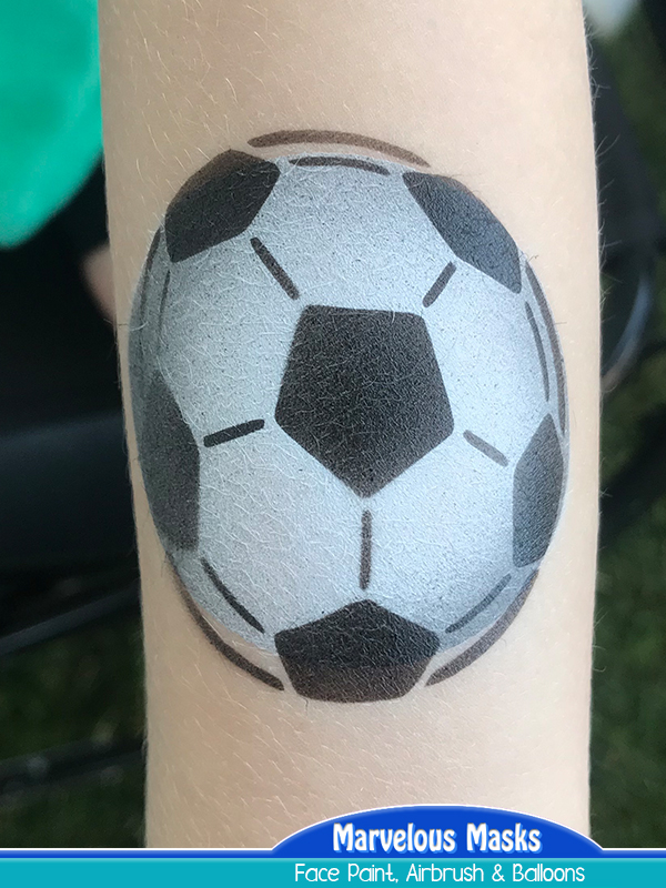 Soccer Airbrush Tattoo