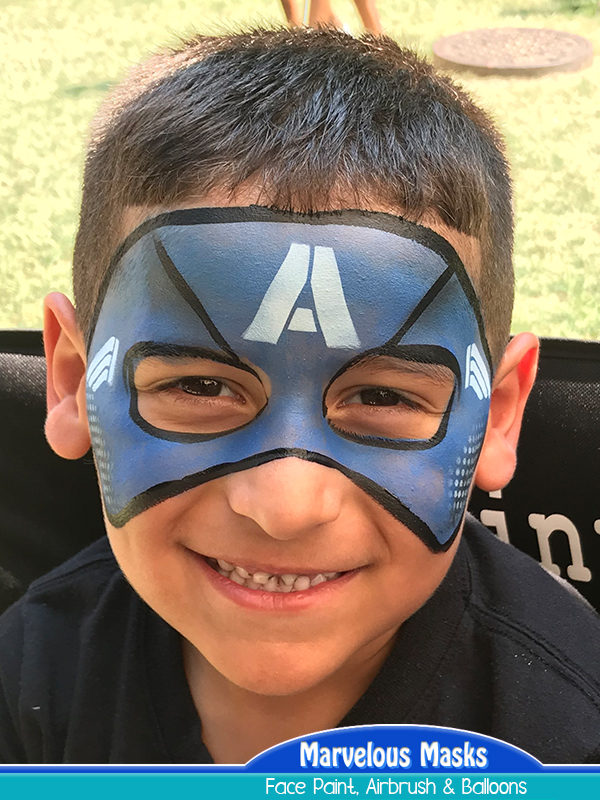 Captain America Face Paint