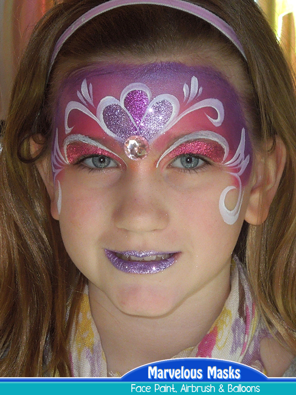 Glitter Queen Face Painting