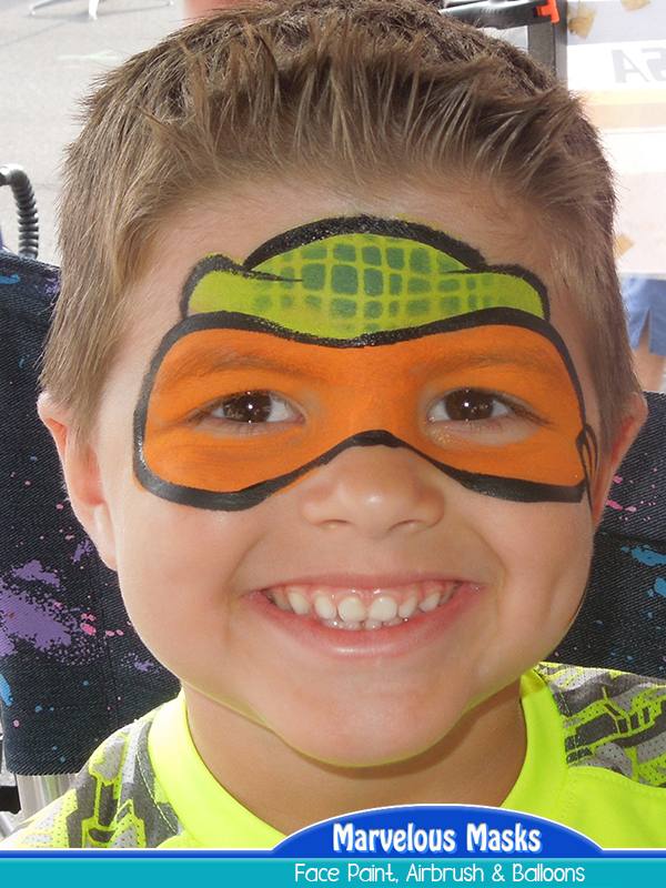 Ninja Turtle Face Painting