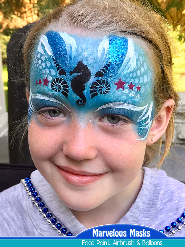 Sea Fairy Face Painting