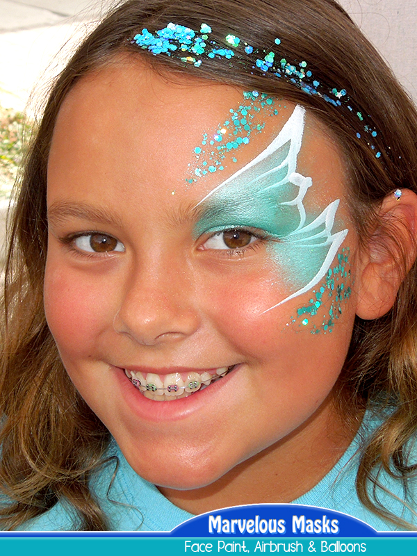 Fancy Wing Face Painting